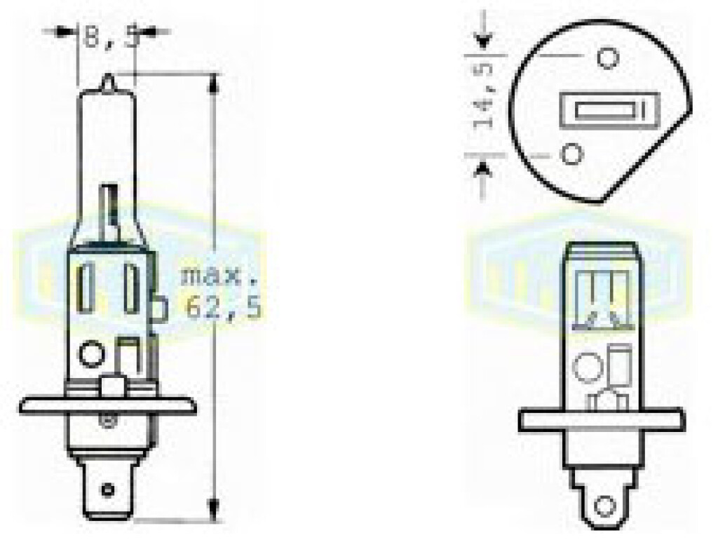 LAMPARA - HALOGENA 24V 70W H1 =466HW TRIFA