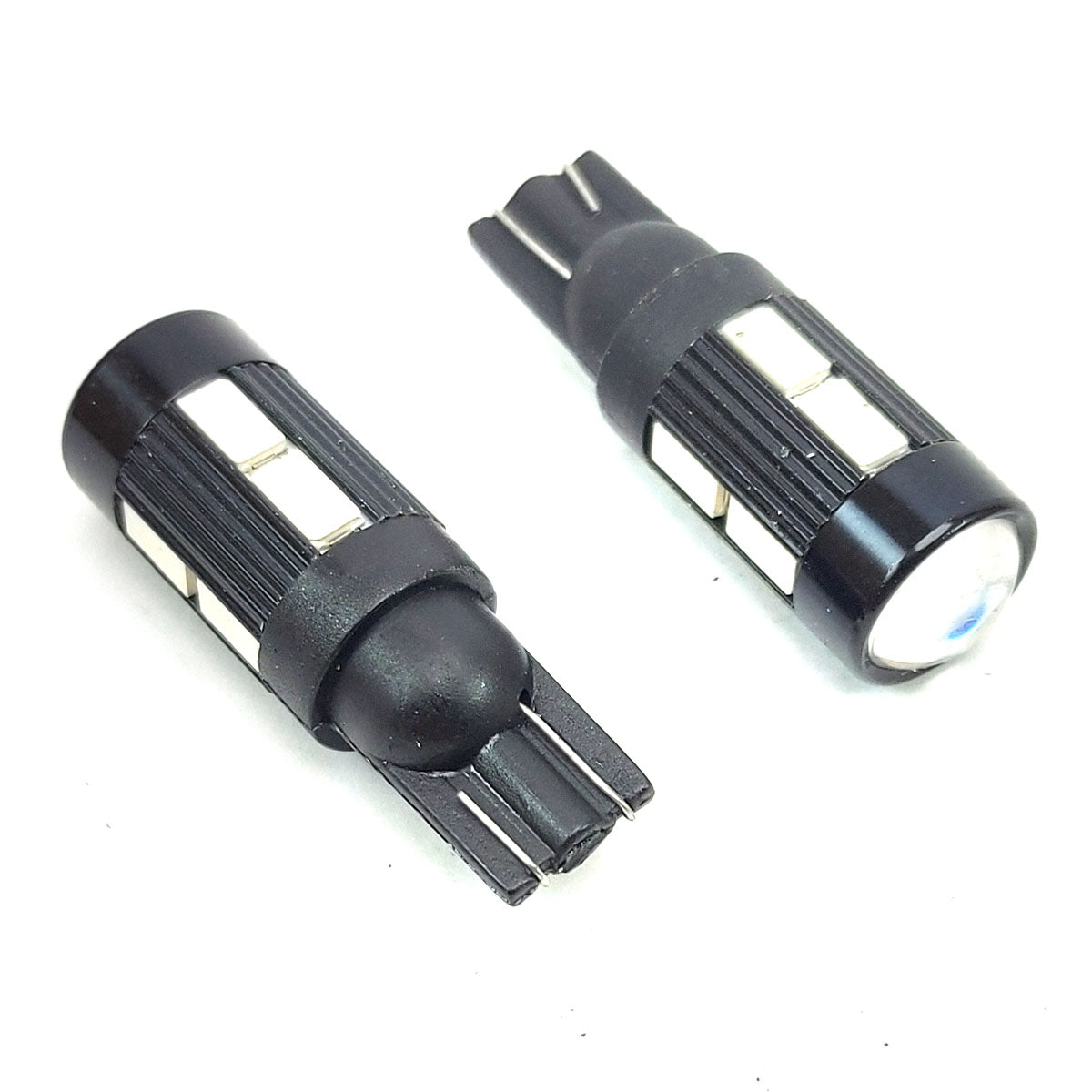 Lámpara T10 LED 12V 10 SMD 5730 Ámbar con Canbus (par)