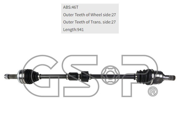 SEMIEJE DERECHO HYUNDAI TUCSON-KIA SPORTAGE 2.0 2005-2013