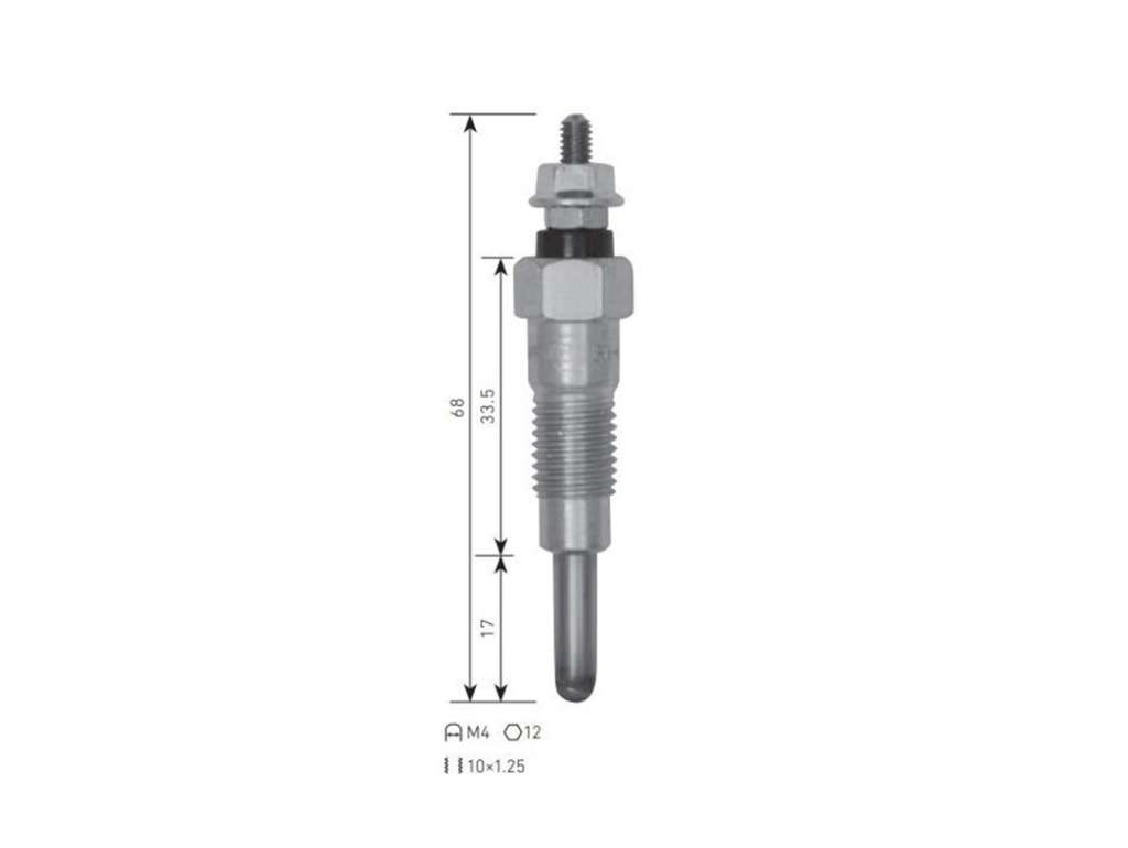 CALENTADOR NI SD20/VW POLO/CADDY/GOLF/BORA 1.9D/PE 306 1.9D