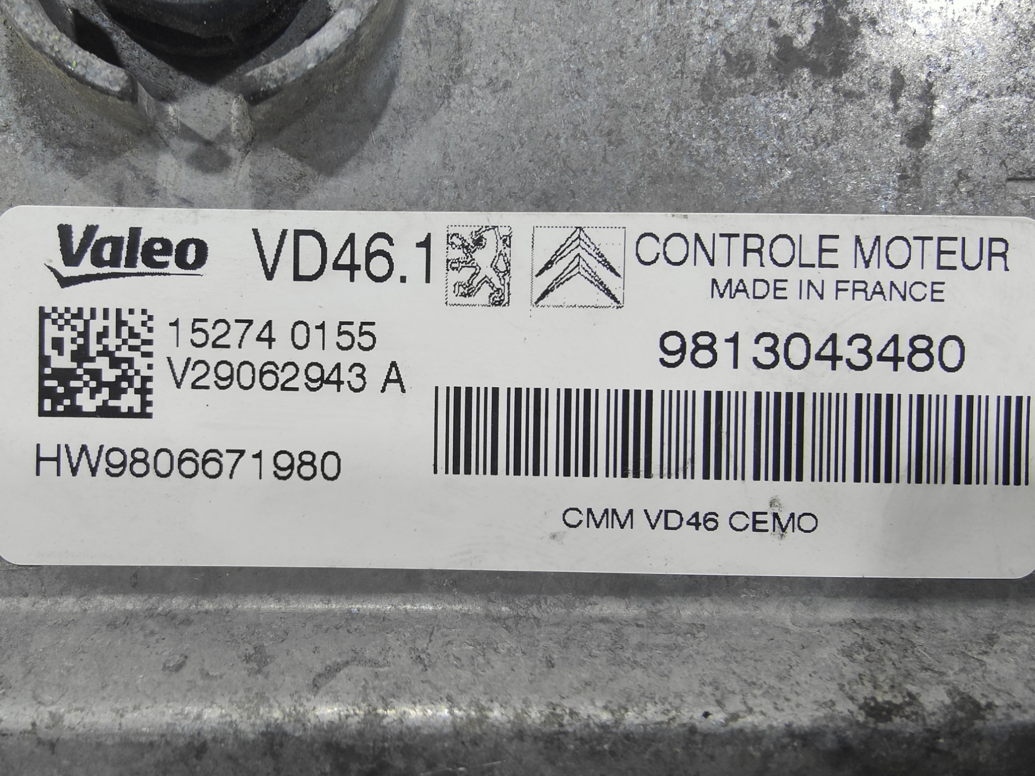 ECU de motor Citroen / Peugeot 1.2 12V HNZ HN01 EB2DT THP/ 110PK , Ref: 11089-K3C6