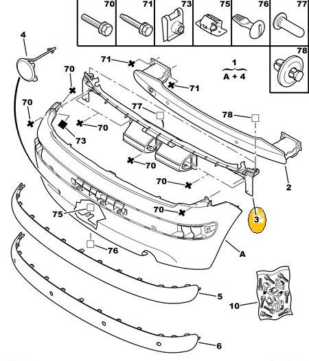 Soporte de paragolpes trasero