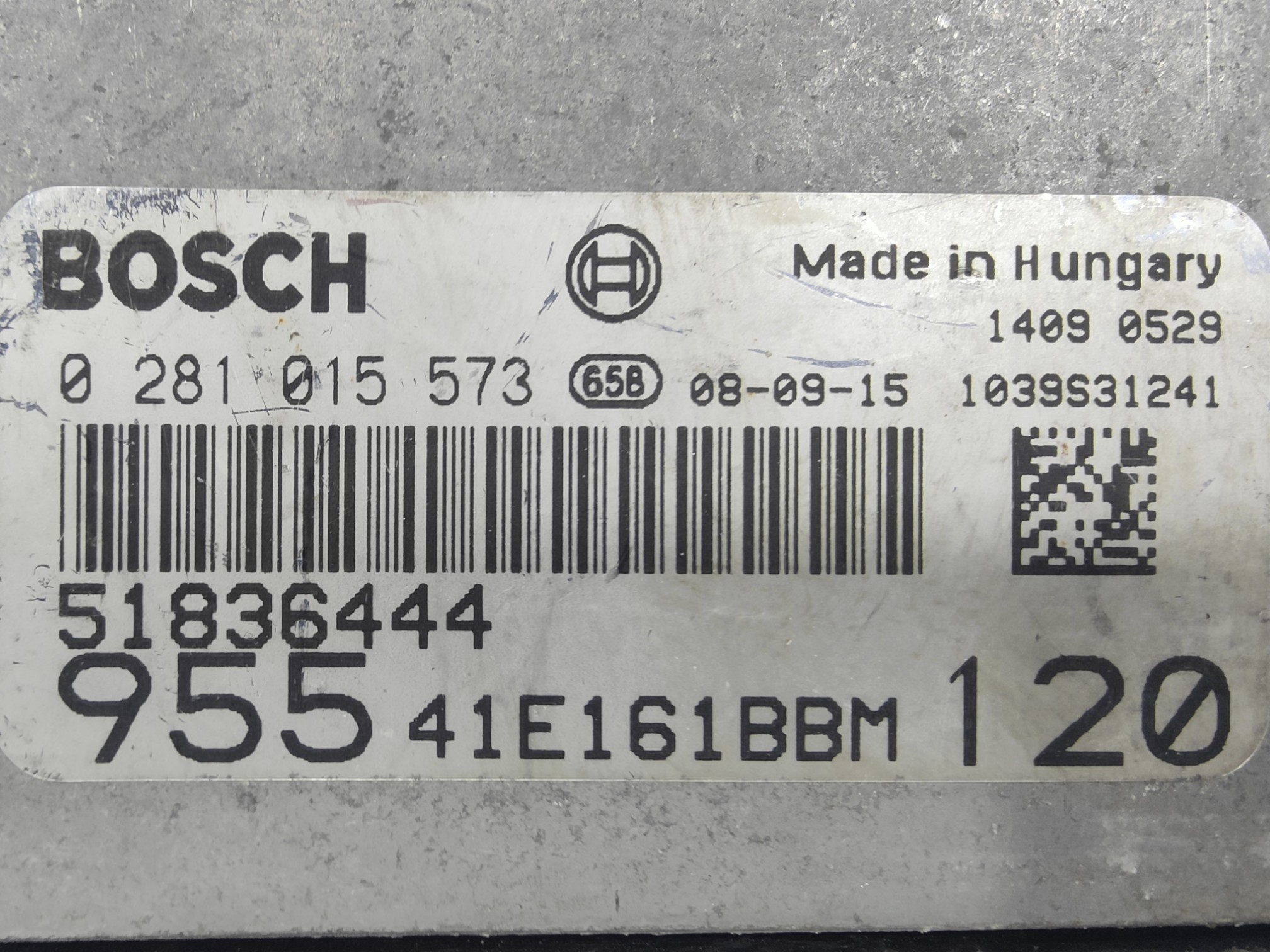 ECU de motor Alfa Romeo MiTo 1.6 JTD , Ref: 8095-K3B6
