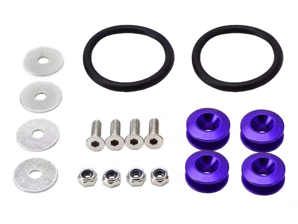 Kit sujetador de paragolpes universal con aros de goma