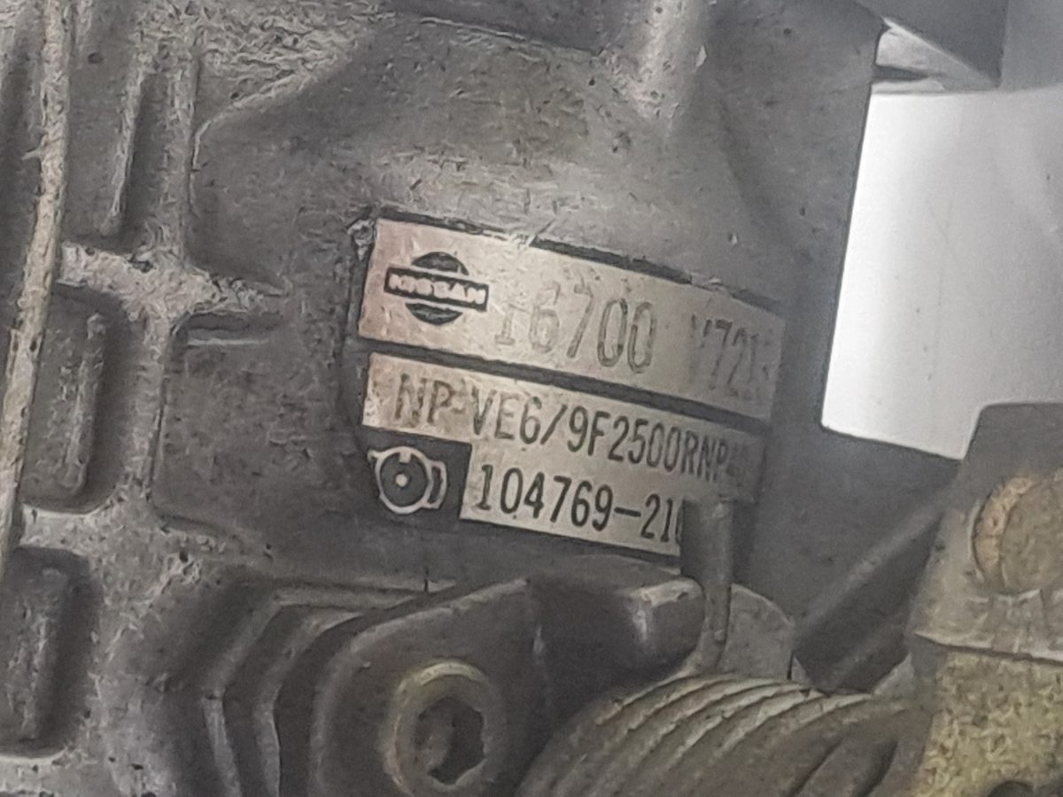 Bomba Inyeccion Nissan Pick-up (D22) 1998-Actualidad 2.5 Diesel 2.5L 61kW