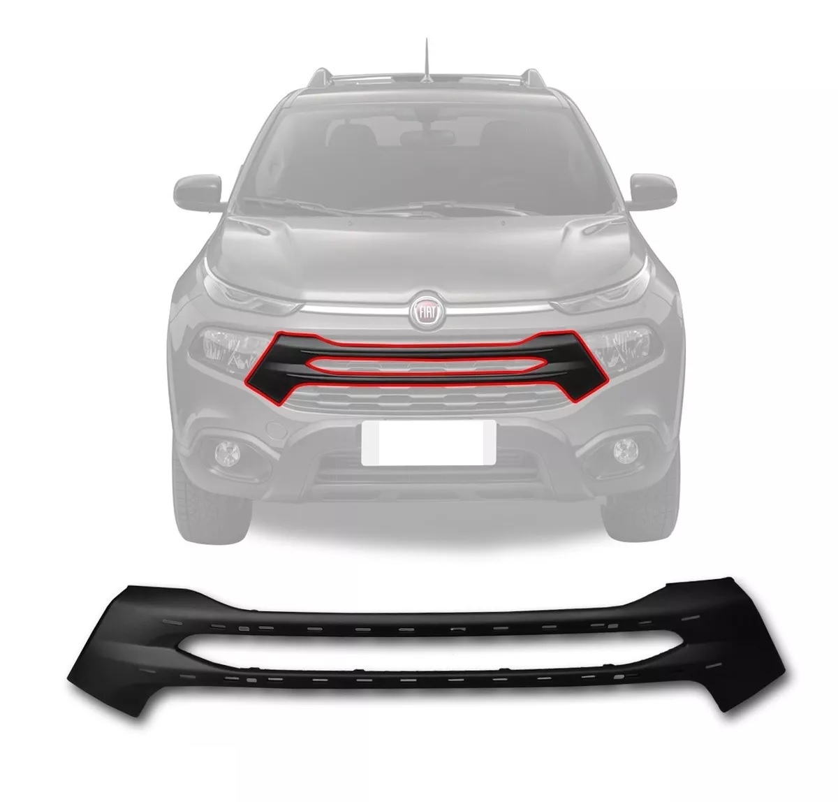 REJILLA PARAGOLPE DELANTERO FIAT TORO 2019 [ORIGINAL FIAT]