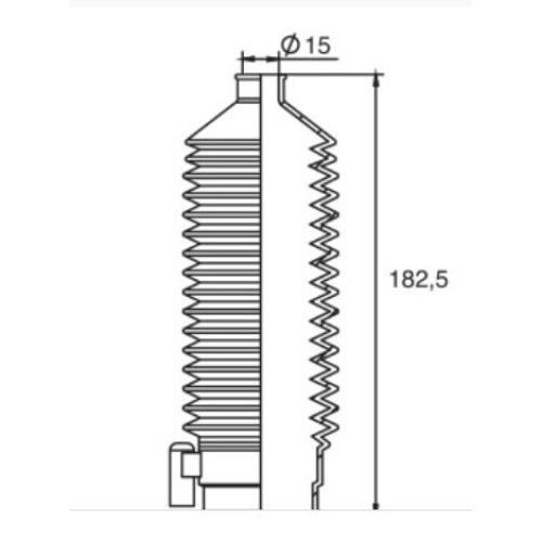 FUELLE CREMALLERA CORSA HIDRAULICA 97...14 182X43X12MM JS31013