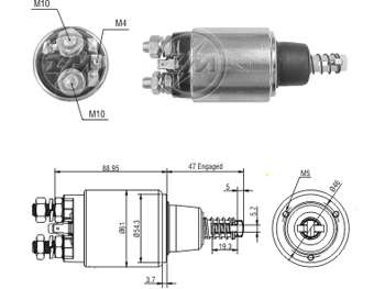 SOLENOIDE BOSCH FI TRACTOR/NEW HOLLAND 12