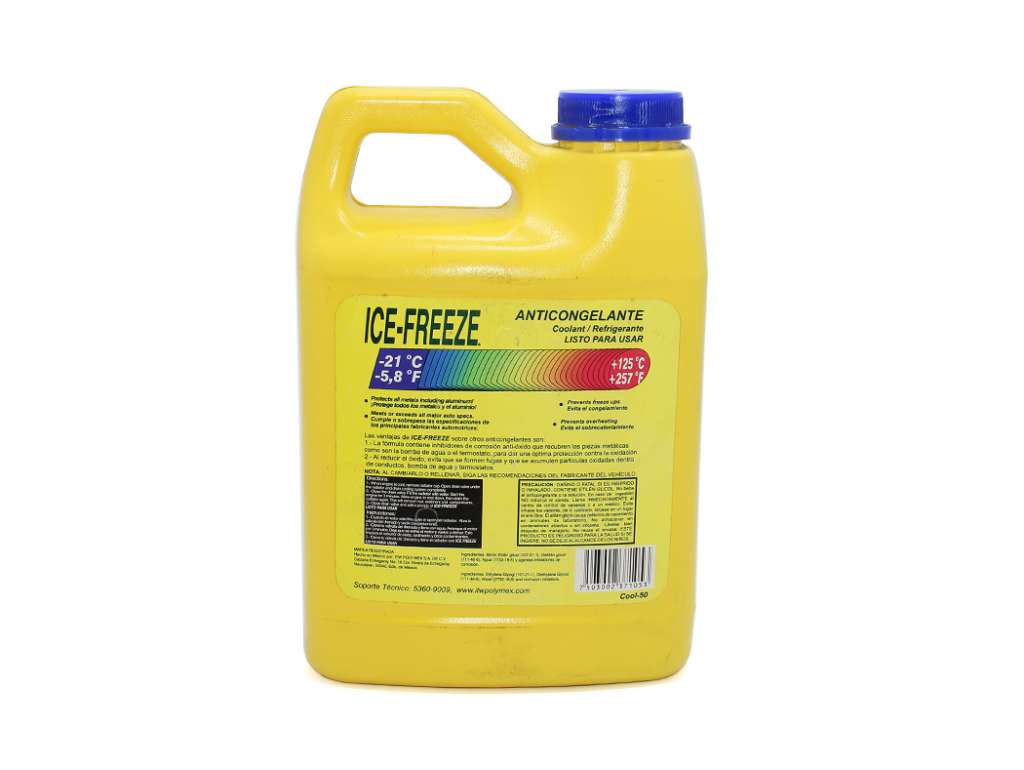 LIQUIDO REFRIGERANTE ANTICONGELANTE LISTO PARA USO 1L