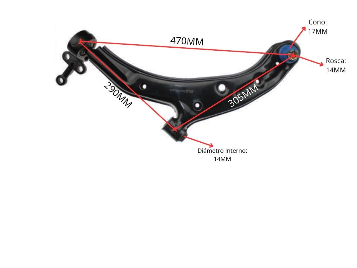 Parilla De Suspension Delantera Nissan Sentra B15 01-06 Izq