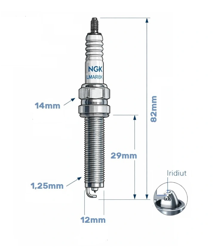 BUJIA ILNAR8B7G TORCH IRIDIUM