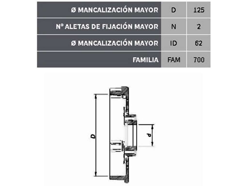 TAPA ALTERNADOR BOSCH PERKINS L/COLECTOR