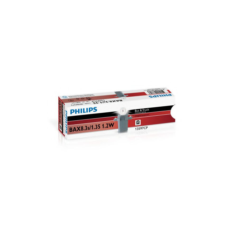 Lámpara miniatura con base de plástico BAX8.3s, 24V 1.2W