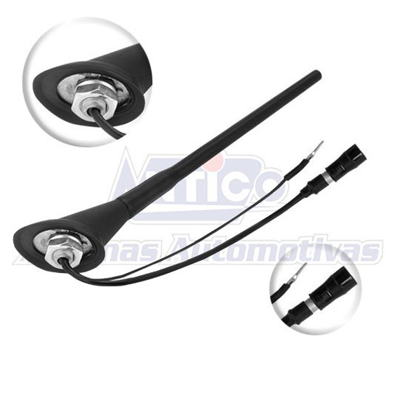 ANTENA DE TECHO PARA AUTO VW GOL G5/G6/FOX 2008 60 GRADOS