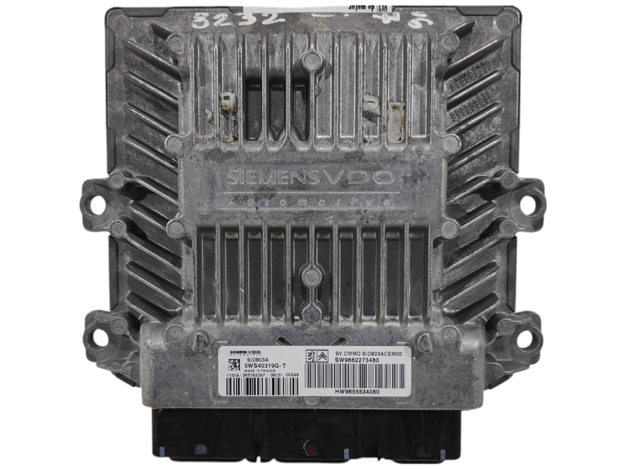 ECU de motor Peugeot 407 2.0 HDi , Ref: 8232-K3B6