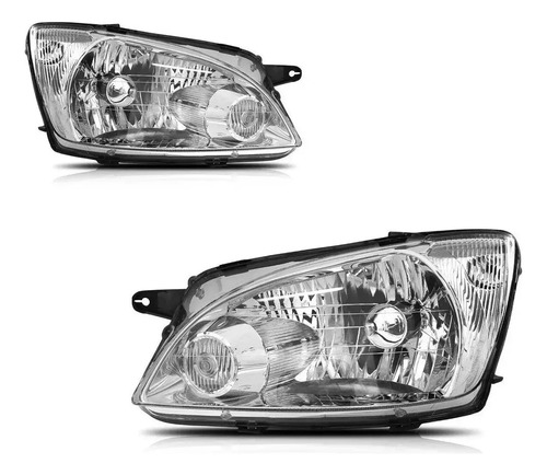 Kit Paragolpe Y Semiopticas Chevrolet Corsa Classic 09 Al 15