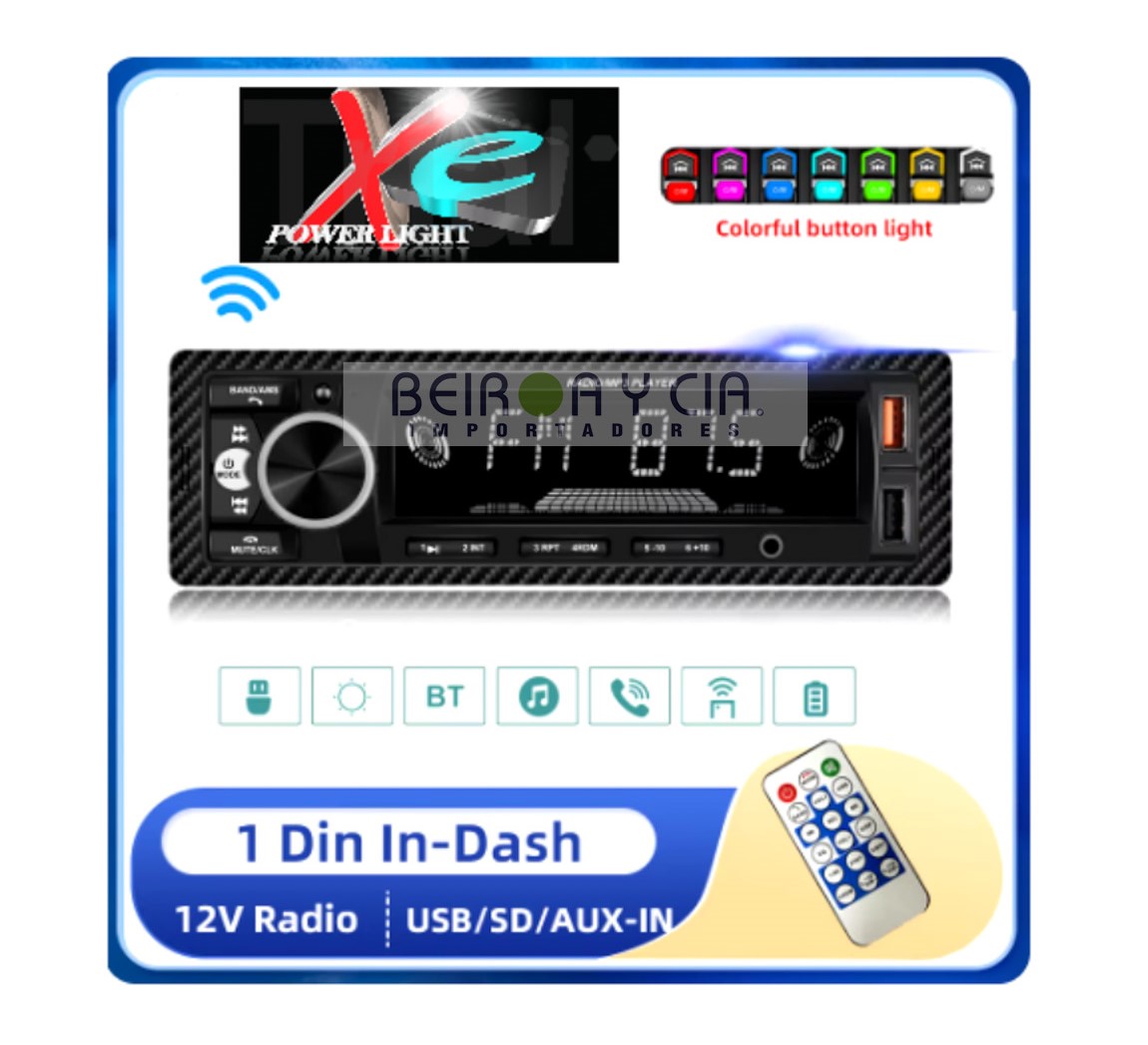 RADIO XE 890 FM/USB/SD/AUX-IN 12V C/REMOTO