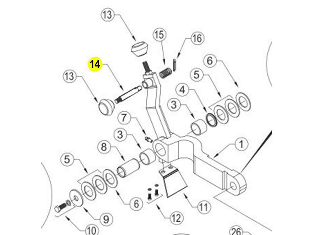 Perno para sembradora FerCam F220