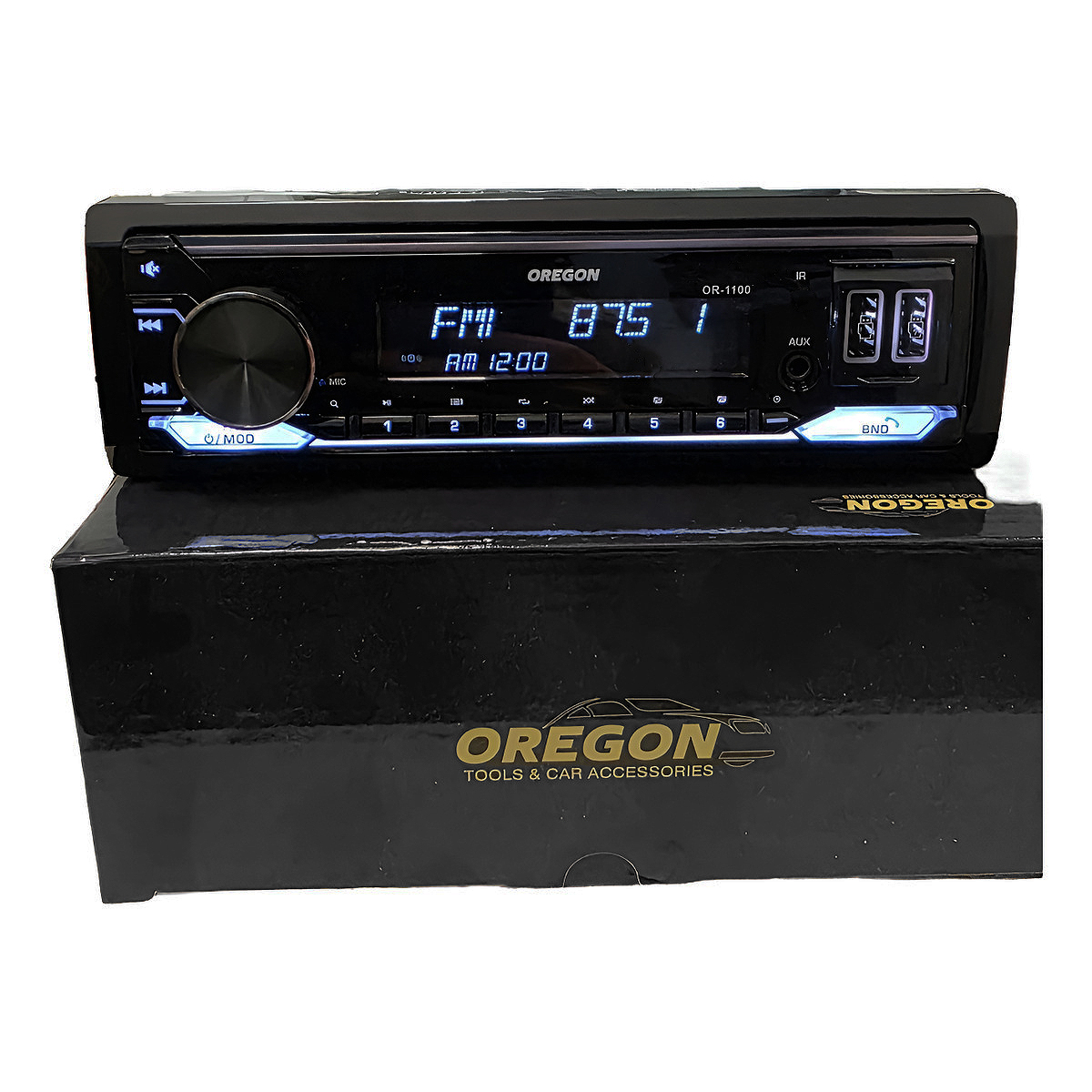 Radio Bluetooth Frente Desmontable Sd Mp3 Usb Radio Fm Aux Oregon or-1100