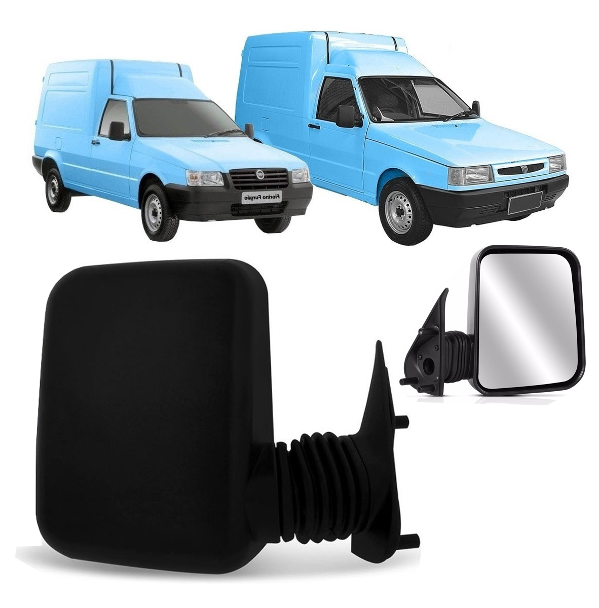 Espejo retrovisor exterior derecho para Fiat Fiorino sin control eléctrico