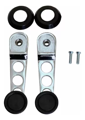 Par de manija vidrio cromadas Sport Glass Escarabajo Kombi Brasilia