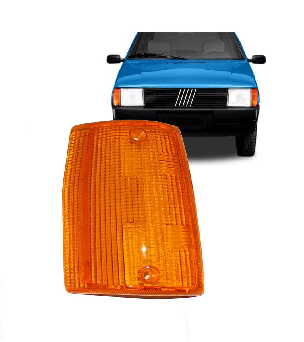 Acrilico de Señalero Ambar Derecho Fiat Uno Duna Premio Fiorino 1985 1990