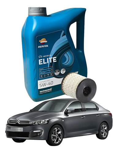 Aceite + Filtro Citroen C-elysee 1.2 Nafta