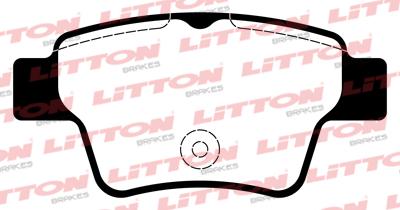 PASTILLAS FRENO TRASERAS CITROEN C4 207 SISTEMA BOSCH ARGENTINAS [LITTON]