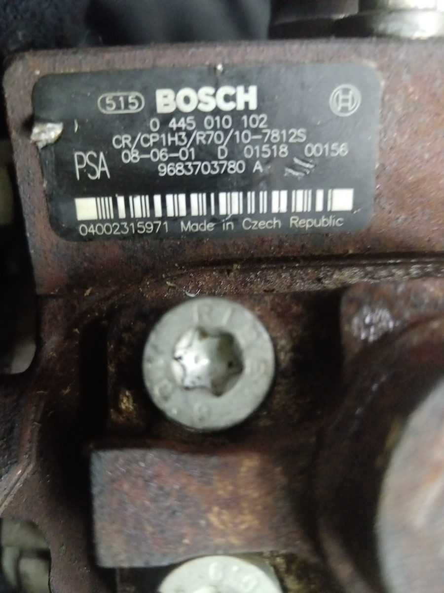 Bomba Inyeccion Peugeot Partner (S2) 2002-2008 1.6 16V HDi CAT 1.6L 55kW 9683703780