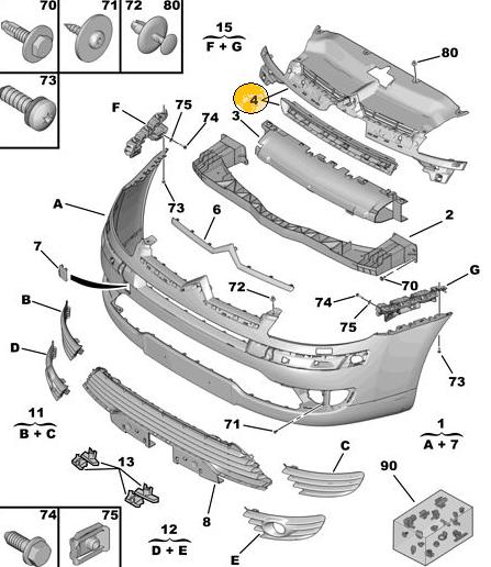 CARETA CITROEN C4 MODELO ARGENTINO ORIGINAL [ORIGINAL PSA]
