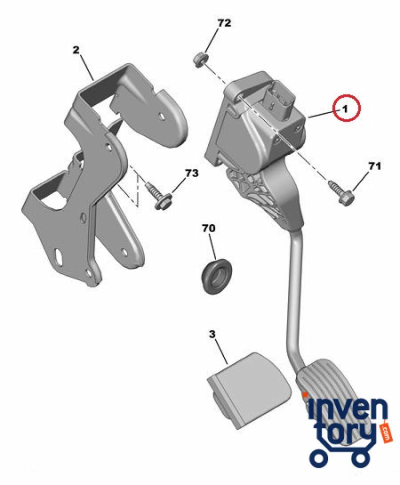 Pedal de acelerador electrónico