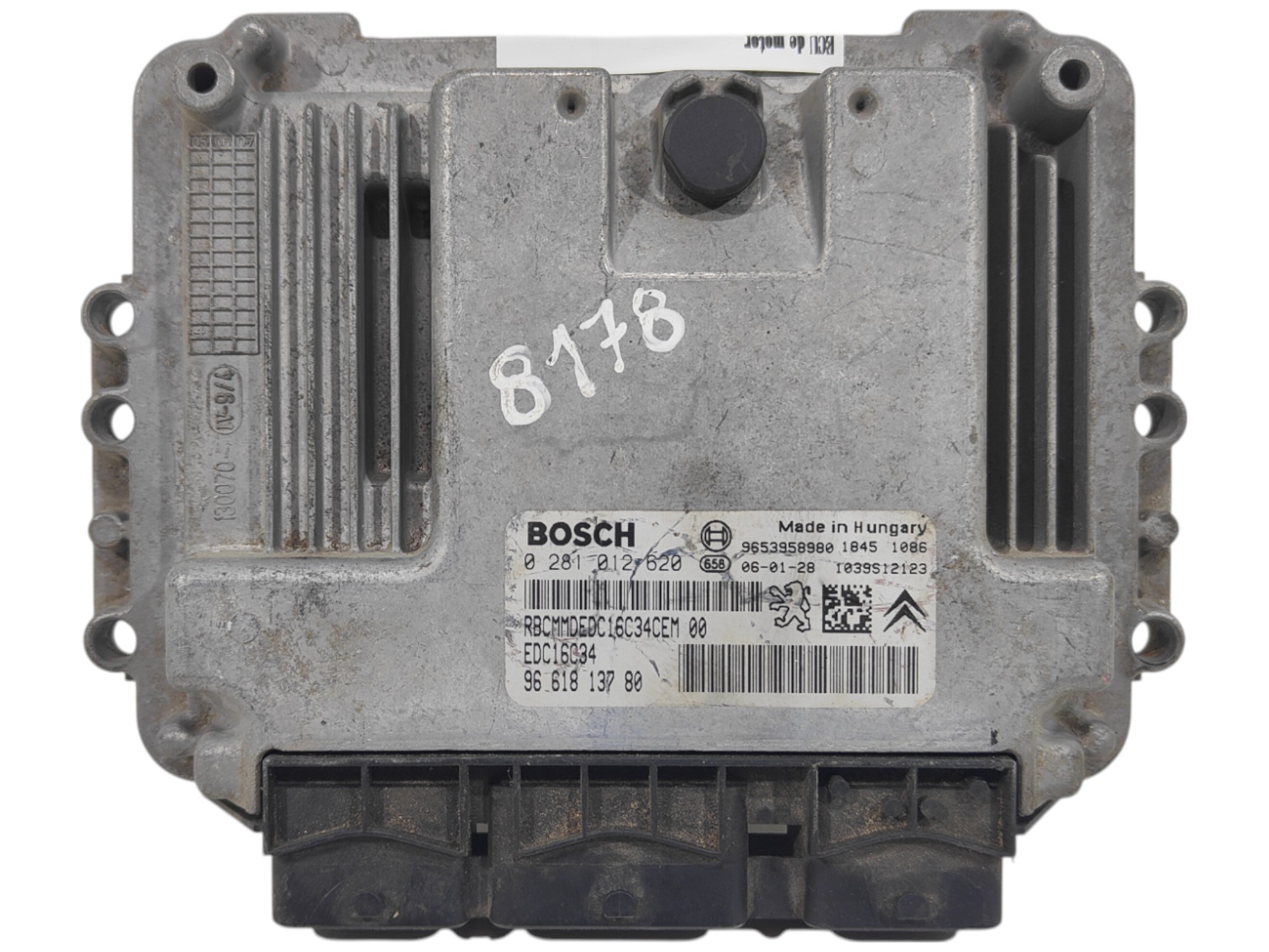ECU de motor Citroen BERLINGO 1.6 HDI 2006, Ref: 8178-K3B12