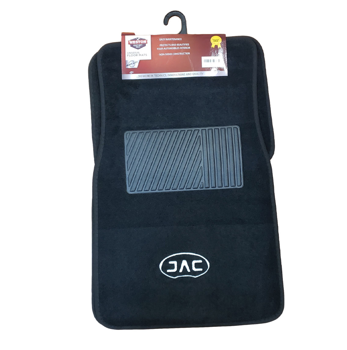 ALFOMBRAS JAC 4 PIEZAS MOQUETTE LOGO JAC WESTON