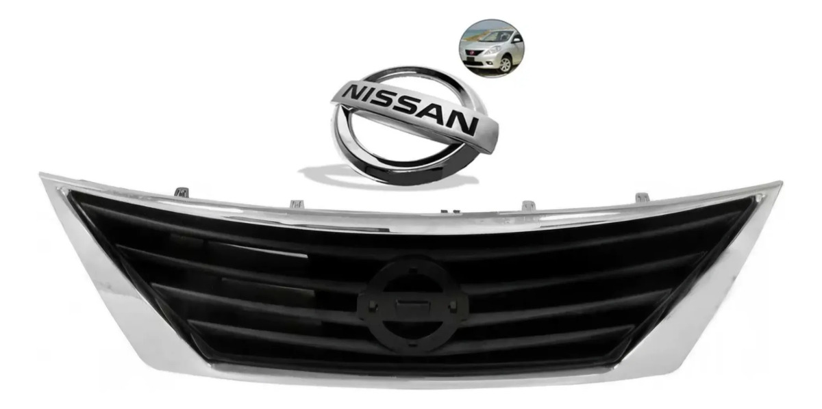 Careta Nissan Versa 2012 A 2014 Con Emblema