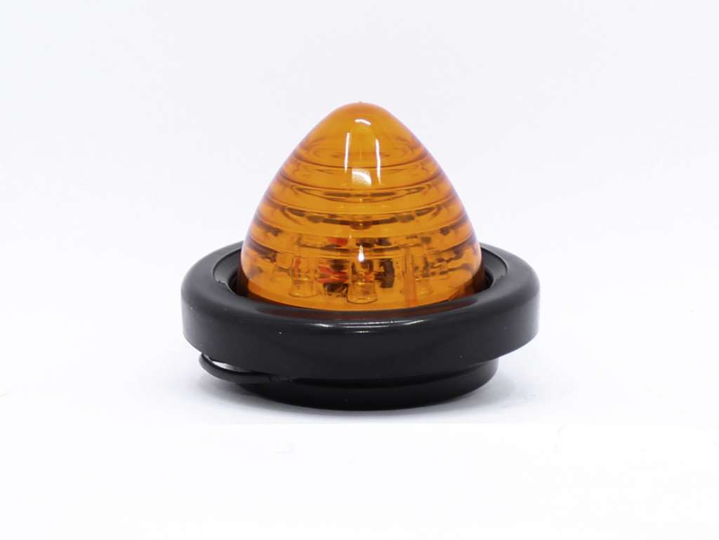 FARO LATERAL UNIV. 72MM REDONDO AMBAR LED