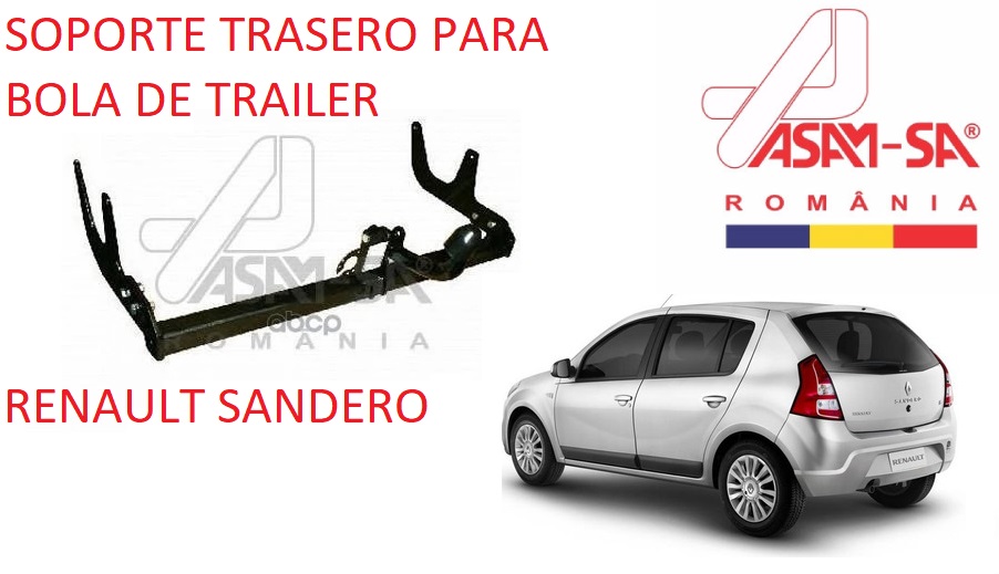 SOPORTE PARA BOLA DE TRAILER TRASERO RENAULT SANDERO HASTA EL AÑO 2013 [CONEX]
