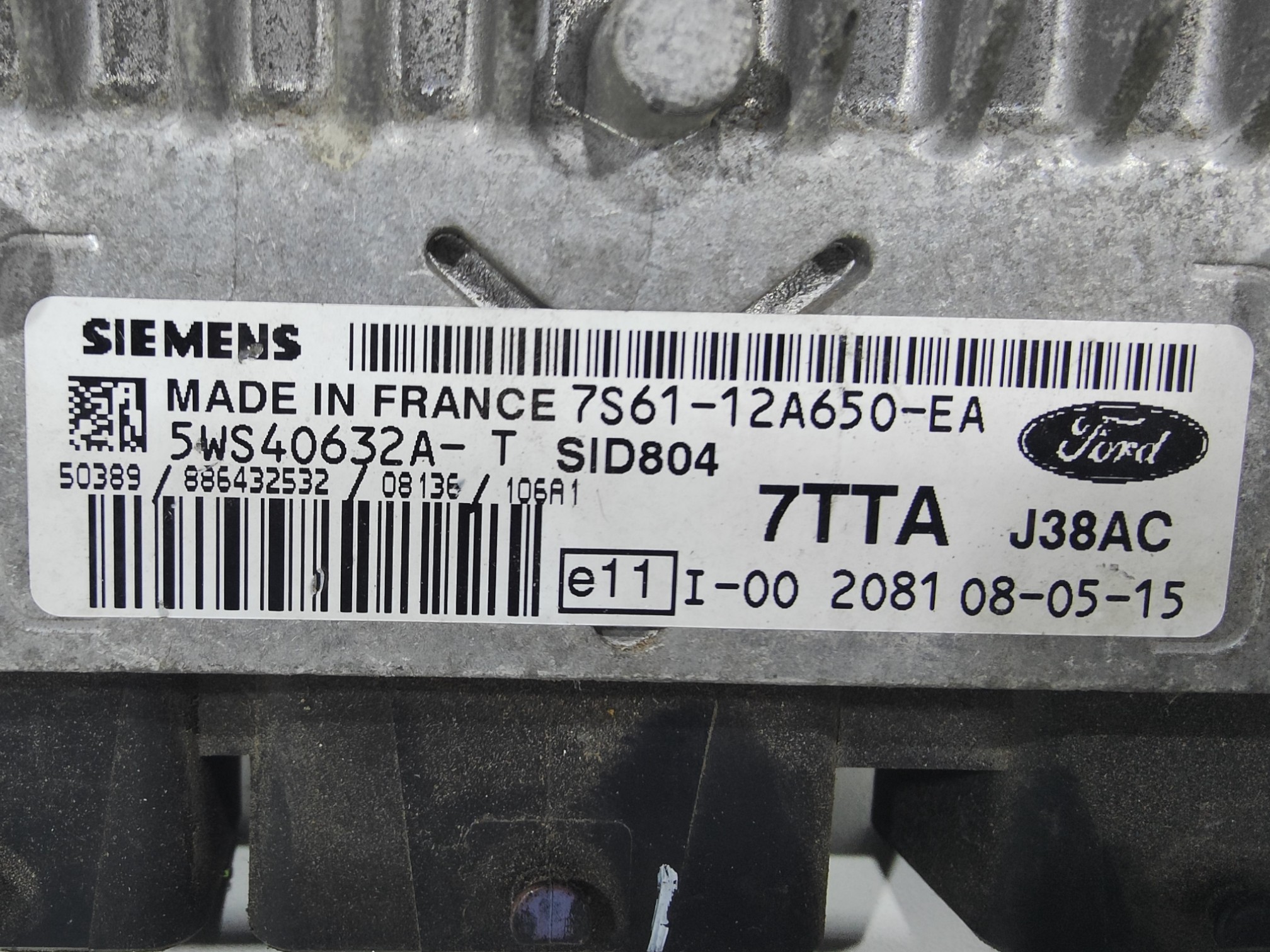 ECU de motor Ford Fiesta TdCi 1.4 , Ref: 8238-K3B2