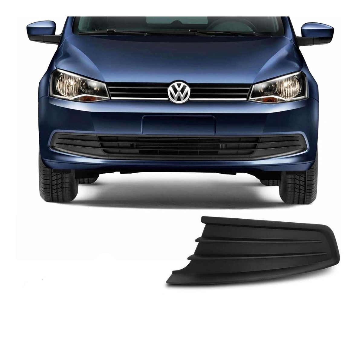 Rejilla lateral de Paragolpe VW Gol G6 Izquierda Sin Agujero