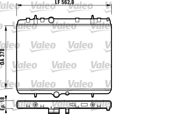 RADIADOR AGUA MOTOR PEUGEOT 307 HDI VALEO [VALEO]
