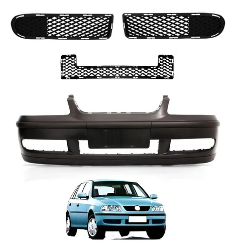 Kit Paragolpe Delantero Con Rejillas 99/05 Vw Gol G3