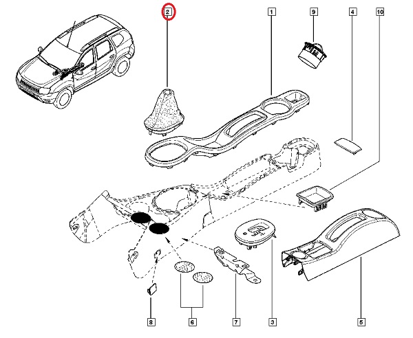 FUELLE PALANCA DE CAMBIOS RENAULT DUSTER OROCH [ORIGINAL RENAULT]