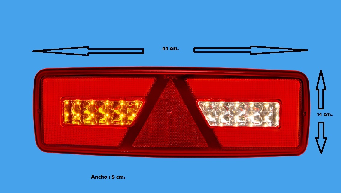 FAROL BAIML 7000ED ELECT. TRAS. 12V/24V COMPLETO
