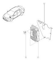 Soporte Ecu Renault Fluence, Megane Ill L300 Original