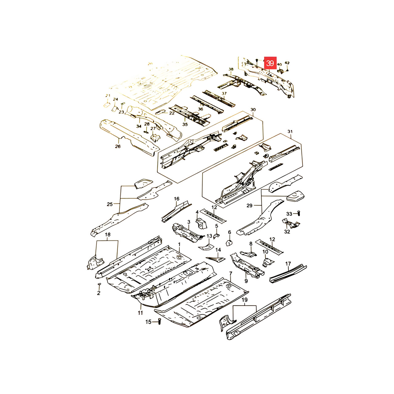 PANEL TRASERO -ORIGINAL