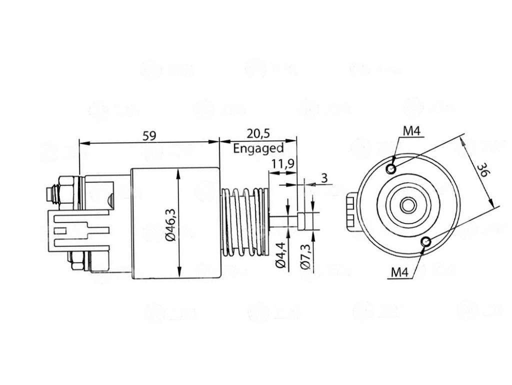 SOLENOIDE DELCO HY ELANTRA 1.8/2.0 11/20 12V