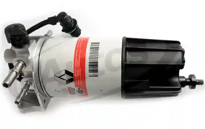 Soporte de filtro de combustible con filtro y base