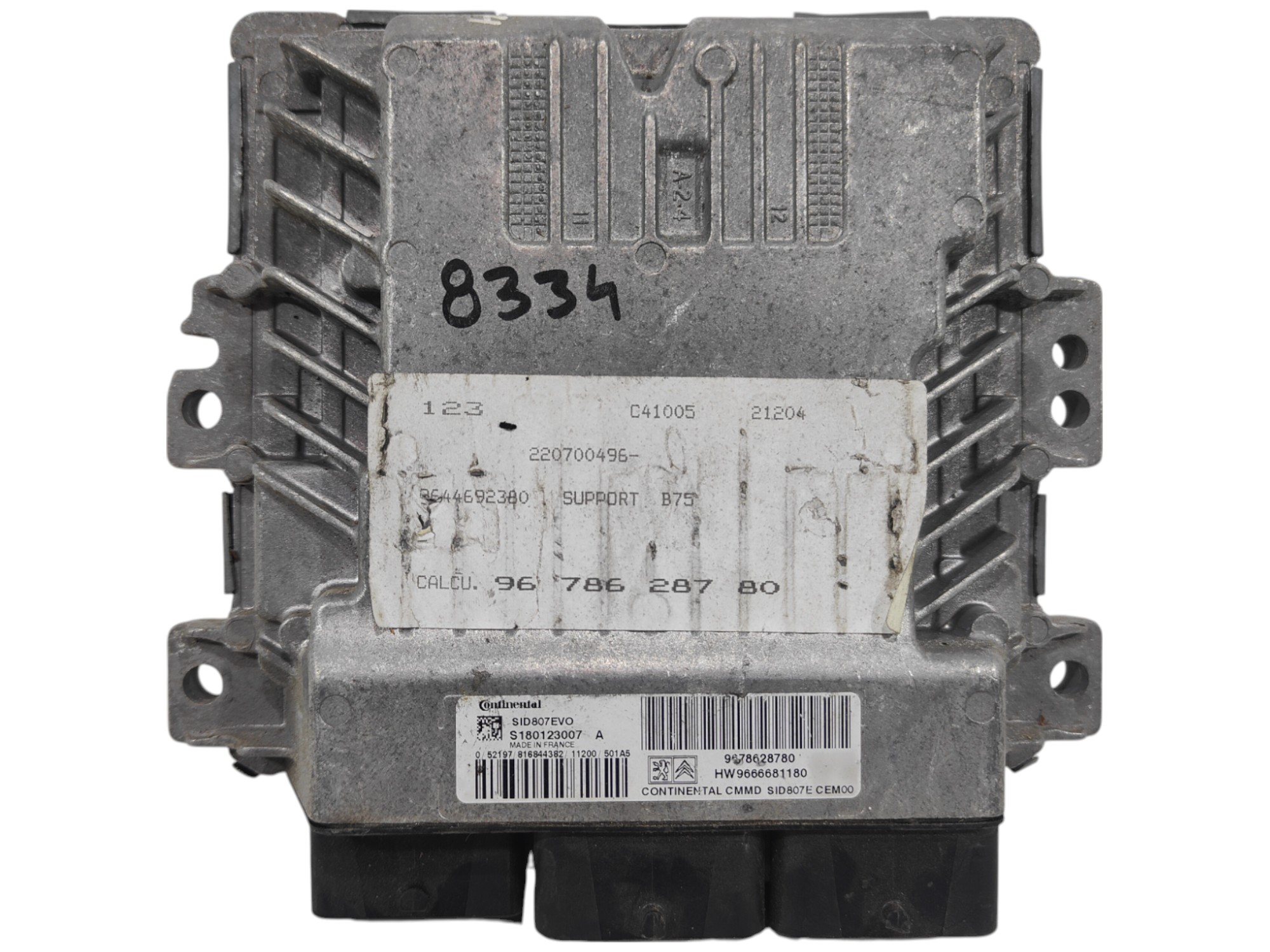 ECU de motor Peugeot 308 1.6 HDI , Ref: 8334-K3C11