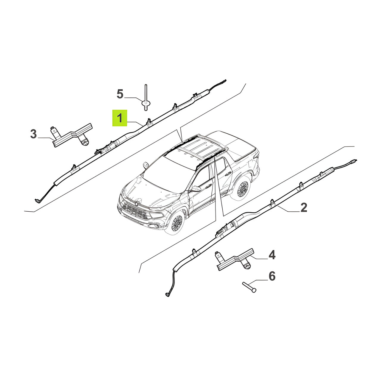 AIRBAG CORTINA DER. -ORIGINAL