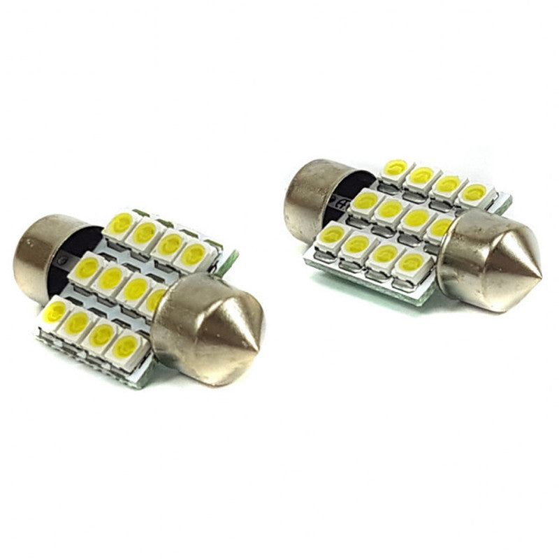 Lampara Tubular 12 Led Blanca x2 Un