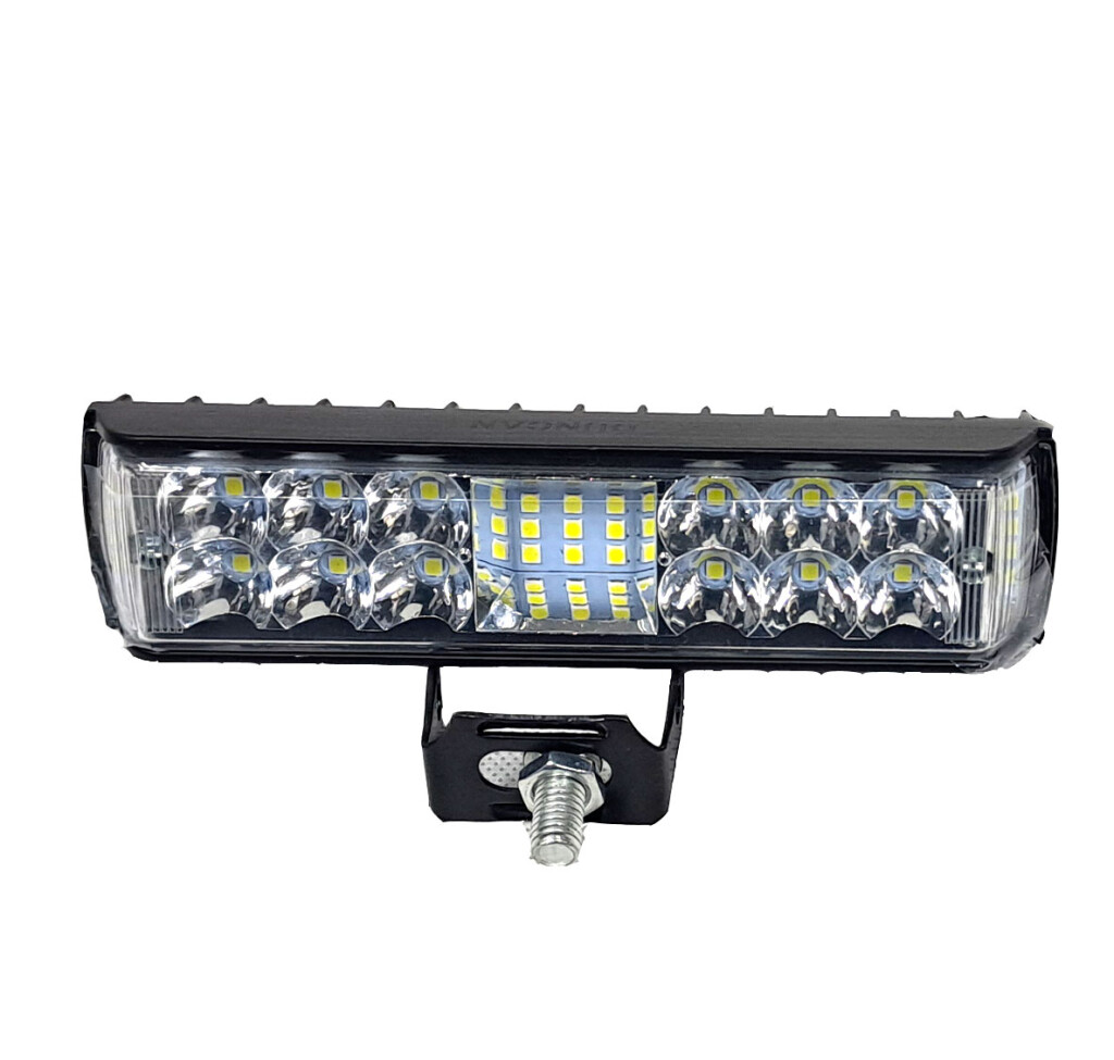 Barra de luz LED auxiliar, 34 LEDs, 34W, 12-30V, 15x4cm